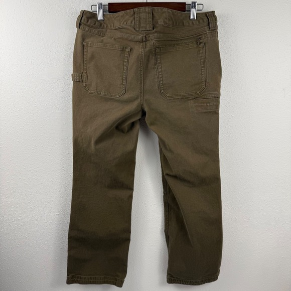 Duluth Trading Co Women Brown Double Knee Utility Work Pants 10x29 Straight Leg - Picture 3 of 10